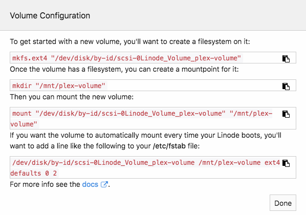 Mount Block Storage Volume